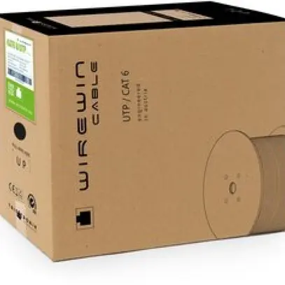 Cavo di rete Wirewin Cat.6 UTP Scatola da 305 m, bianco,  4,6 mm 