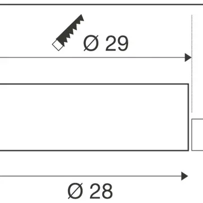 Plafonnier LED INC SLV MEDO 30 8W 1150lm 930/940K 70° Ø280mm blanc 