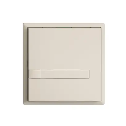 Poussoir ENC KNX 1× EDIZIOdue crema RGB sans LED avec insert papier 