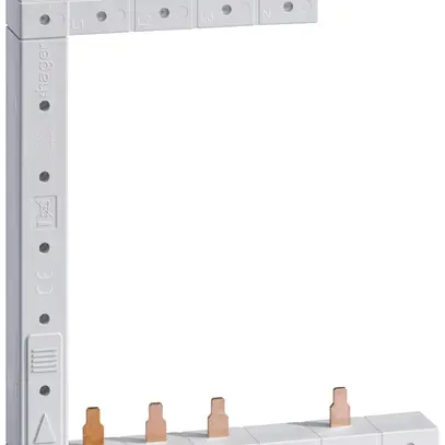 Pettine di raccordo Hager 4P 3L spina 10mm² 63A S L1L2L3N>L1N-L2N-L3N bc 