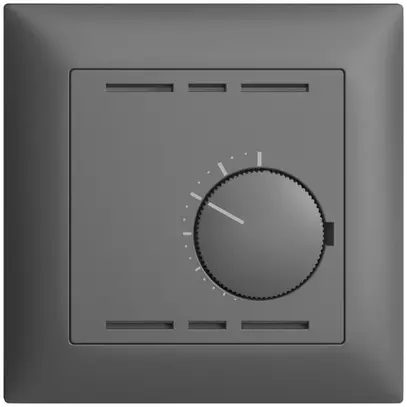 Termostato ambiente INC EDIZIOdue grigio scuro, senza interrutore 