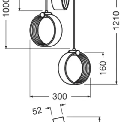 LED-Pendelleuchte LEDVANCE Decor Circle 20W 1300lm 865 Ø160m×300mm schwarz 