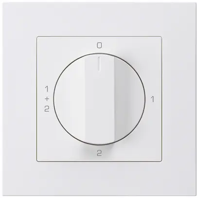 Interruttore rotativo INC kallysto.pro 1/1L bianco con manopola 