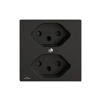 Presa EDIZIO.liv SNAPFIX® 2×T13 1×S con shutter ne 