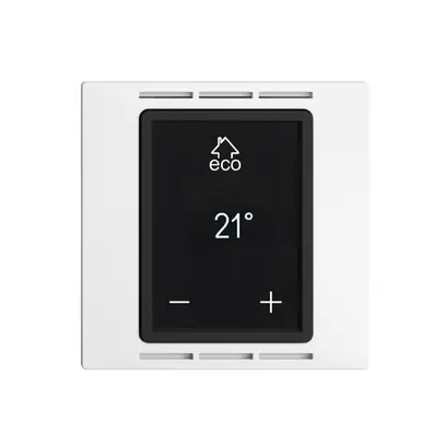 Termostato ambiente INC EDIZIOdue F bianco, con display, riscaldamento pavimento 