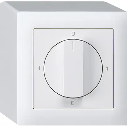 Interruttore rotativo AP kallysto 0/1L bianco con manopola 