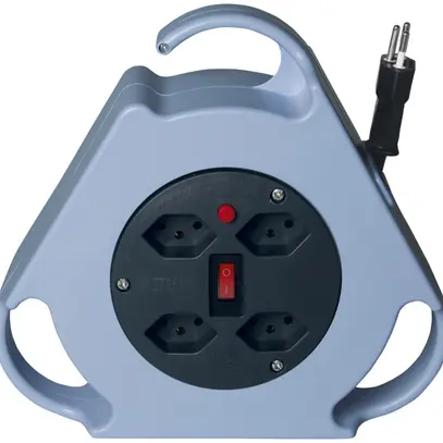 Avvolgicavo STERO LOOP blu chiaro 4×T13 8m TD3×1.5mm² nero 