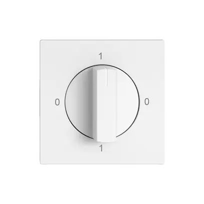 Drehschalter EDIZIO.liv SNAPFIX® Drehgriff Ausschalter 0/2L ws 