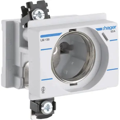 Portafusibile INS Hager DIII 63A copertura frontale profondità INS 44mm SN basso 