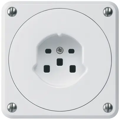 Presa INC robusto tipo 25 bianco senza copercchio 