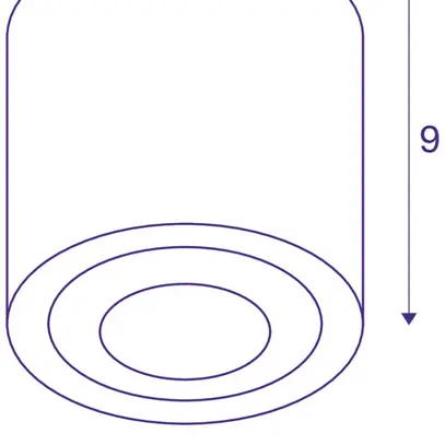Plafonnier LED SLV OCULUS 11W 780lm 2000…3000K VAR Ø90×90mm blanc 