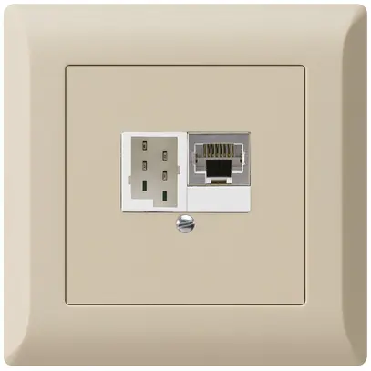 UP-Dose kallysto.line 1×RJ45s+1×TT83 beige 