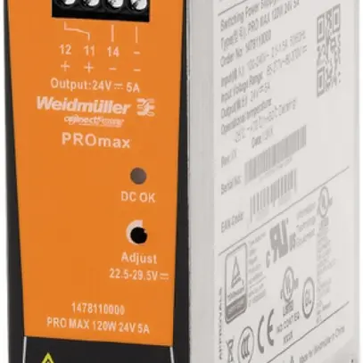 Alimentation à découpage Weidmüller Connect Power PRO MAX 120W 24V 5A 