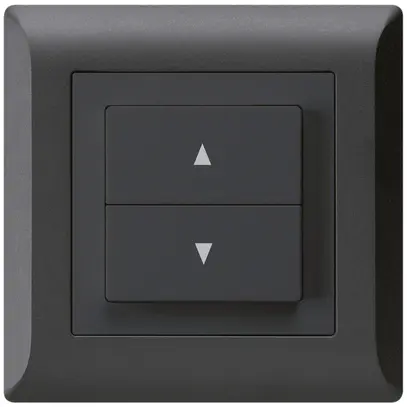 Interruttore per tapparelle INC kallysto.line nero con 2 tasti di comando 