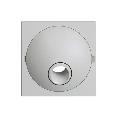 Placca frontale EDIZIOdue grigio chiaro, per scatola di raccordo 