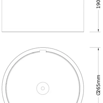 Boîtier à embase LEDVANCE COMFORT aluminium Ø265×190mm blanc 