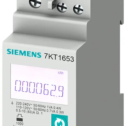 Apparecchio di misura Siemens SENTRON 1L Modbus RTU/ASCII+MID, L-N 230V, 63A 