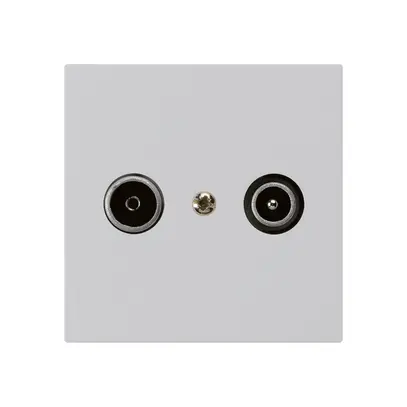 Presa di passaggio INC kallysto R/TV 14dB grigio chiaro 
