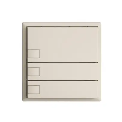 Pulsante KNX RGB EDUE, 250mW, s.LED, 3×pulsante, comando 1×tasto, crema 