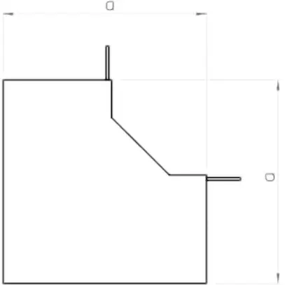 Angle intérieur Bettermann pour canal d'installation WDK gris clair 100×230mm 