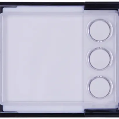 Modulo tasti ABB-Welcome, 3 tasti tondi, 1 modulo, bianco 