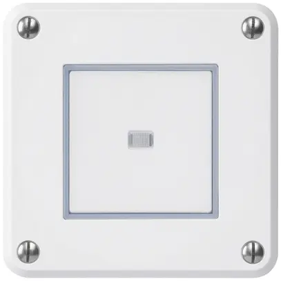 Contatto pulsante INC robusto IP55 bianco illuminato 