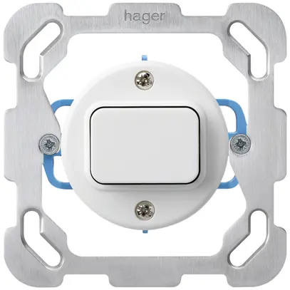 Insert pour interrupteur ENC basico 3/2L avec plaque de fixation blanc 