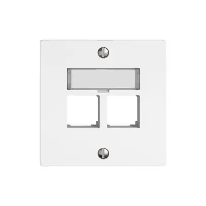 Kit di montaggio EDIZIO.liv EASYNET S-One SNAPFIX® destra per 2×RJ45 bi 
