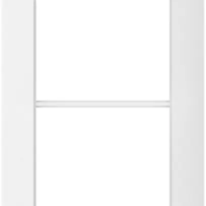 Cadre de recouvrement SIDUS 4×1 blanc brillant 