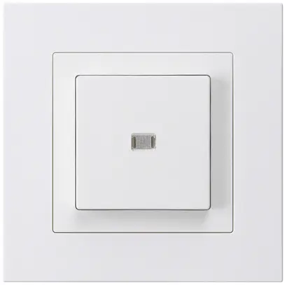 Interruttore pulsante luminoso INC kallysto.pro 6/1P bianco 