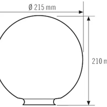 Verre ESYLUX pour luminaires AL P GARDA 