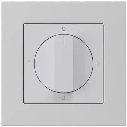 Interruttore rotativo INC kallysto.pro 0/1L grigio chiaro con manopola 