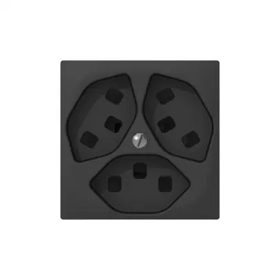 Prise ENC SIDUS 3×T23 anthracite avec shutter 