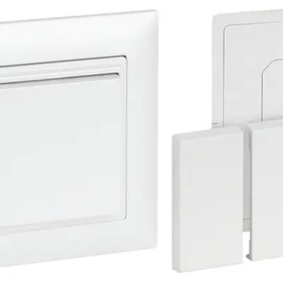 Trasmettitore murale RF Omnio 4 canali senza simbolo bianco senza batteria 