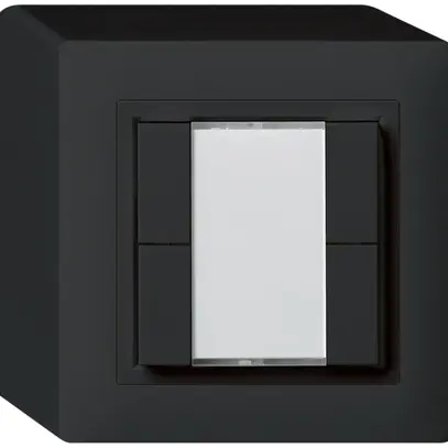 Pulsante universale AP 4×KAL senza LED nero 