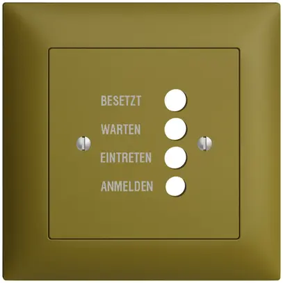 UP-Frontset EDIZIOdue olive 88×88mm für Türstation 1334.D 
