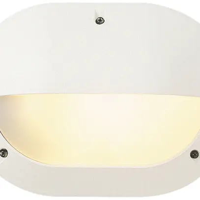 Armatur Chartres Origine 53W E27 321×225mm oval flach IP55 vandal.Visier weiss 