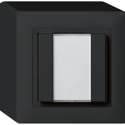 Poussoir universel AP 2×kallysto avec LED noir 