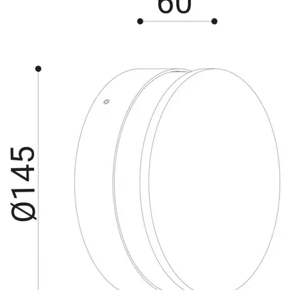 Luce per facciate ELOISE 10W 855lm 2700K Ø145mm IP65 sabbia 