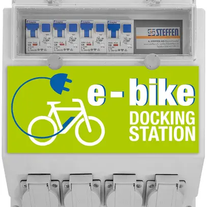 Stazione di carico Steffen per E-Bike e E-Scooter 4×T13 230V 1380W IP44 