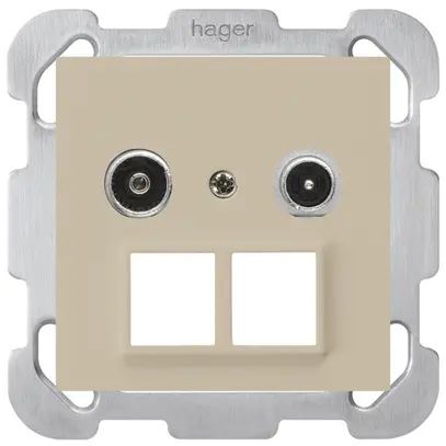 Presa multimedia INC kallysto R/TV montaggio B 14dB 2GHz beige 