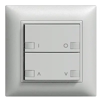 Station centr.-sec. ENC ON-OFF moteur IR ZEP 2c/2t EDIZIOdue silver 