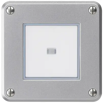 Contact à poussoir ENC robusto IP55 2P aluminium lumineux pour combinaison 