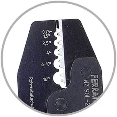 Outil de serrage pour cosses 0.75…16mm² 