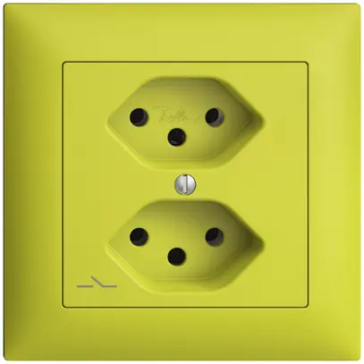 Prise ENC EDIZIOdue 2×T13 lemon 1×S 