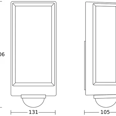 Applique LED Steinel L 42 SC 13W 1010lm 3000K IP54 avec senseur anthracite 