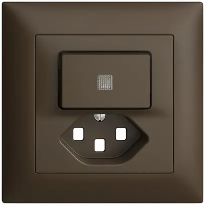 Kit frontale INC EDIZIOdue coffee 88×88mm T23 con lente 