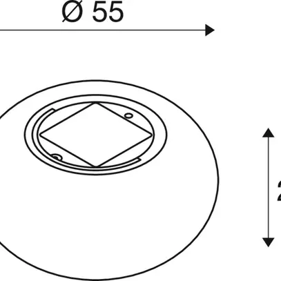 Lampadaire LED SLV ADEGAN Solar IP65 4.35W 75lm 2200K VAR noir 