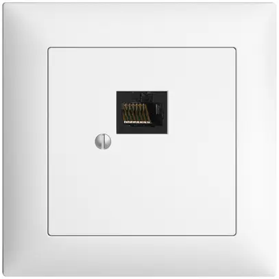 Scatola INC 1×RJ45/u 8P EDIZIOdue bianco R&M swissline 
