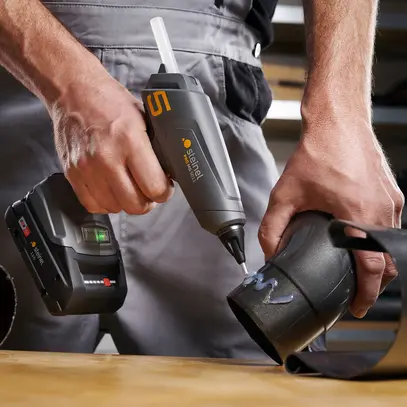 Heissklebepistole MobileGlue 5011 18V 200°C ohne Akku 3×Ø11mm 